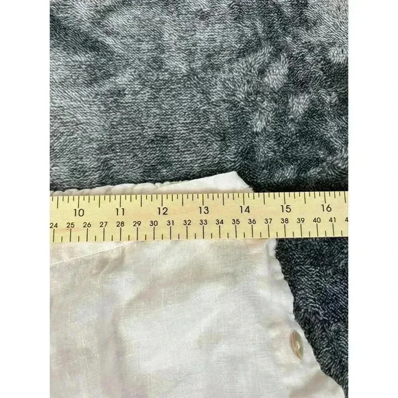 Bryn Walker Linen Pants Wide Leg Pull On Buttons Light Pink Size M Made In USA - Picture 8 of 14